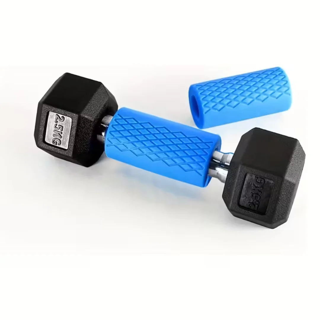Fat Grips 1 Pair – Universal Strength Training Grip Enhancer for Dumbbells, Barbells & Kettlebells