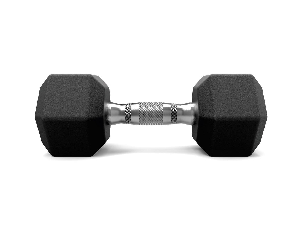 Black Hexagon Dumbbell in Best Price (Pair)