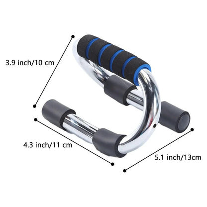 Push Up Stand Chrome With Comfortable Foam Grips