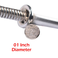 Weight Lifting Barbell Rod 1 Inch Hole Diameter - 3 to 6 Feet