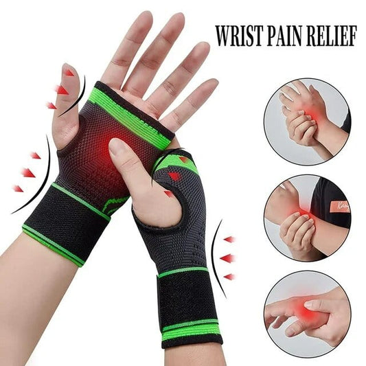Palm & Wrist Support Brace - Green (Pack of 1 )