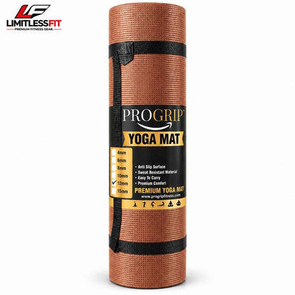 Pro Grip Non Slip Yoga Mat 12mm