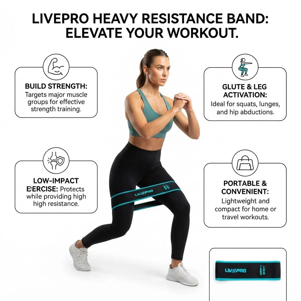 LivePro Heavy Resistance Loop Band – Premium Fitness Band