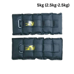 Ankle & Wrist Weights 1KG to 6KG - Black (Pack of 2 )
