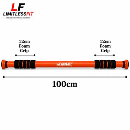 Import Quality LIVEUP Door Pull Up Bar & Chin Bar For Full Body Fitness! Size 70cm to 100cm