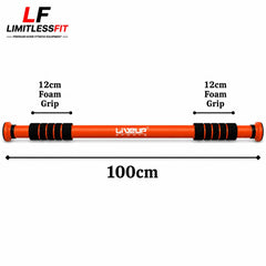Import Quality LIVEUP Door Pull Up Bar & Chin Bar For Full Body Fitness! Size 70cm to 100cm
