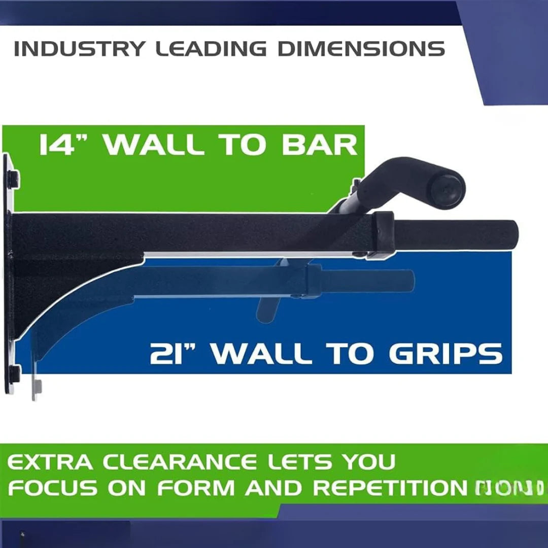 Heavy-Duty Wall-Mounted Pull-Up Bar – Full-Body Strength Training at Home