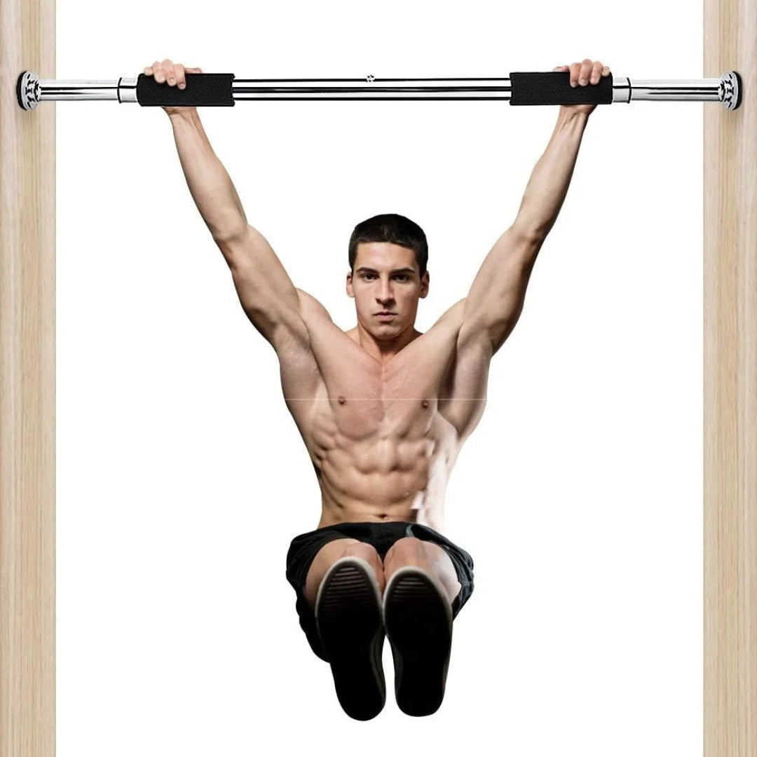 Adjustable Iron Door Pull Up Bar & Chin Bar For Full Body Fitness! Workout bar