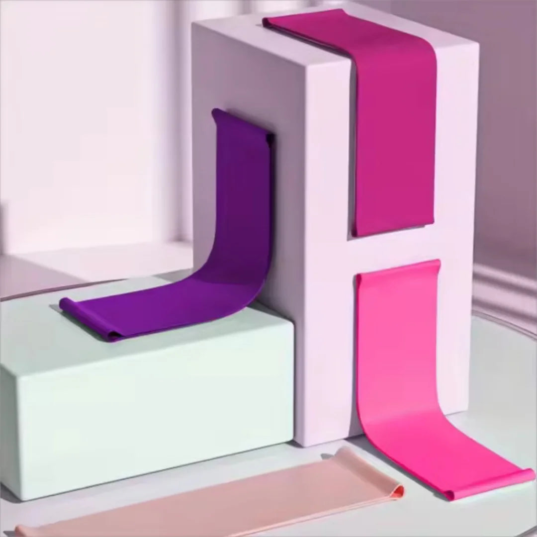 5-Pack Loop Resistance Bands, Premium Latex Exercise Bands for Full Body Strength Training | Unisex Fitness Bands