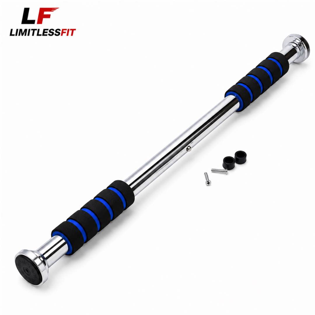 Adjustable Iron Door Pull Up Bar & Chin Bar For Full Body Fitness! Workout bar