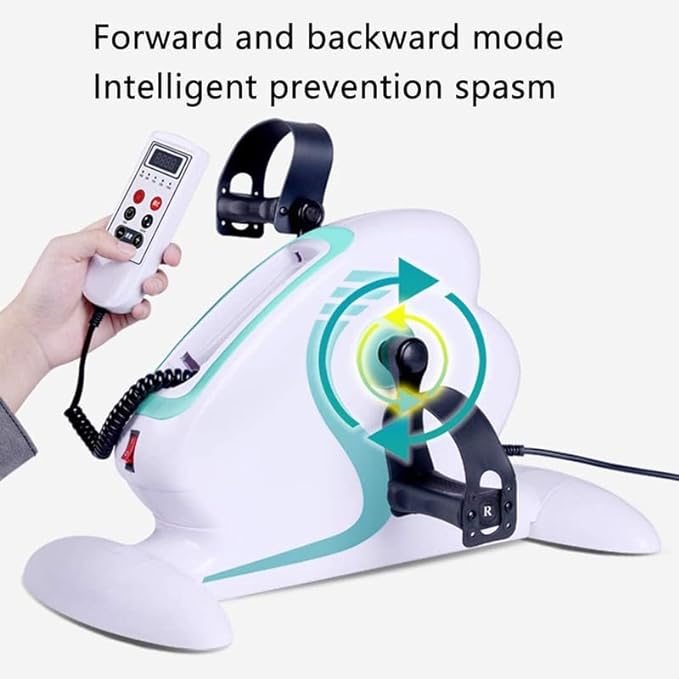 Portable Electrical Pedal Exerciser Bike For Seniors - White