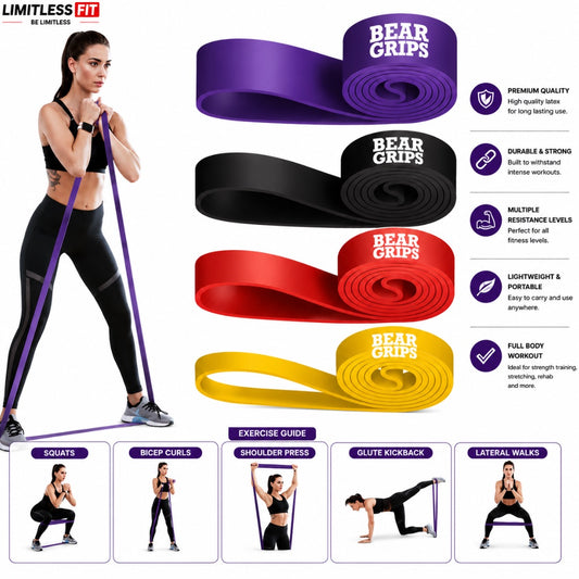 Pull Up Resistance bands 9MM to 100MM ( SINGLE PIECE)