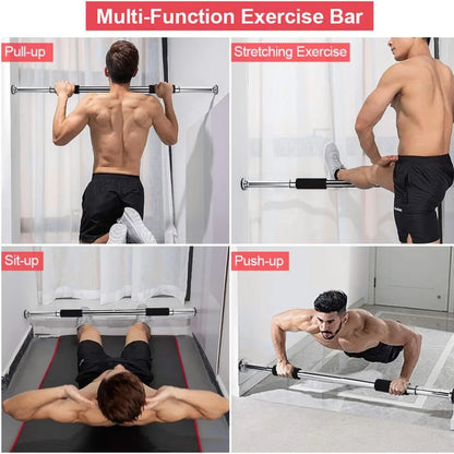 Adjustable Iron Door Pull Up Bar & Chin Bar For Full Body Fitness! Workout bar