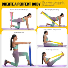 Import quality 3-Pack Resistance Bands Set (Light, Medium, Heavy) | Thera/Yoga Bands for Full Body Workout, Strength Training & Physical Therapy – Men & Women