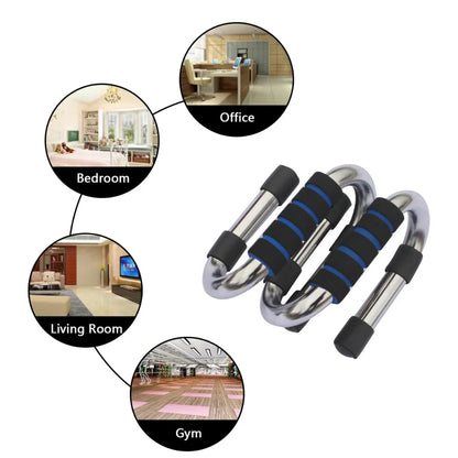 Push Up Stand Chrome With Comfortable Foam Grips