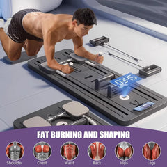 Multifunctional Pilates Board Abdominal Exercise Push up Board 8IN1 - Automatic Rebound Full-Body Workout Machine for Men & Women