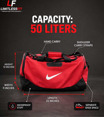 Nikee Style Sports Duffel Gym Bag  (F2)