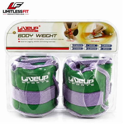 LiveUp Wrist & Ankle Weight 2KG | Pack of 2 – LS3011