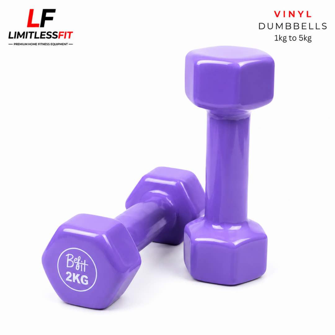 Vinyl Coated Dumbbells 1KG to 5KG (Pack of 2 )