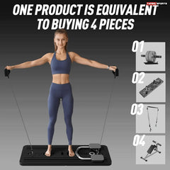 Multifunctional Pilates Board Abdominal Exercise Push up Board 8IN1 - Automatic Rebound Full-Body Workout Machine for Men & Women