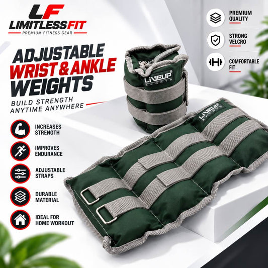 LiveUp Wrist & Ankle Weight 2KG | Pack of 2 – LS3011
