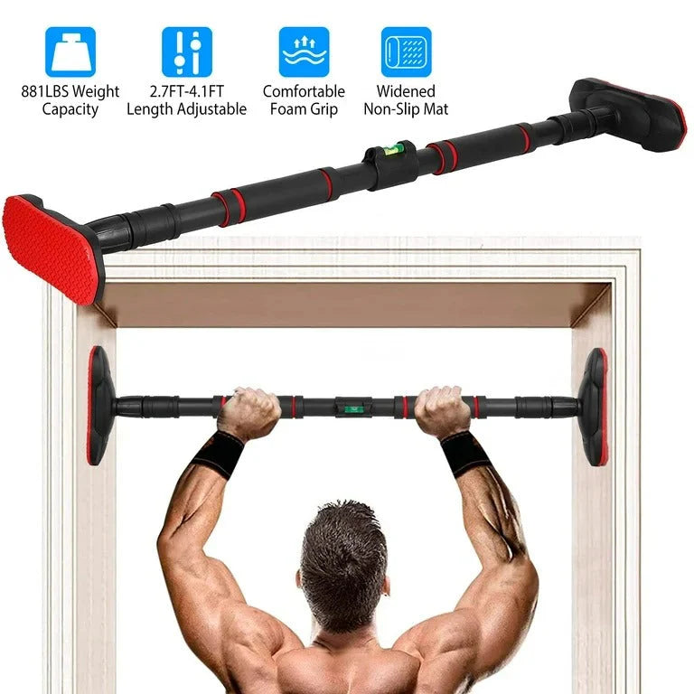 Adjustable Doorway Pull-Up Bar – No Screws, Heavy-Duty 200KG Capacity for Full Body Home Workouts