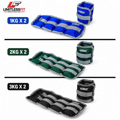 LiveUp Wrist & Ankle Weight 2KG | Pack of 2 – LS3011