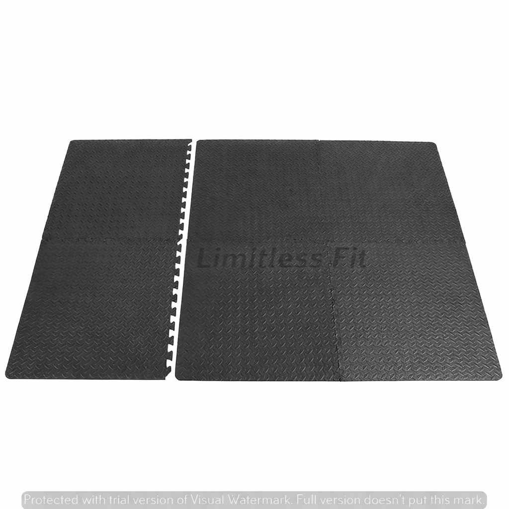 Gym Floor Mats - 4 Mats ( 2 x 2 Feet Each Mat) 12 mm to 25mm
