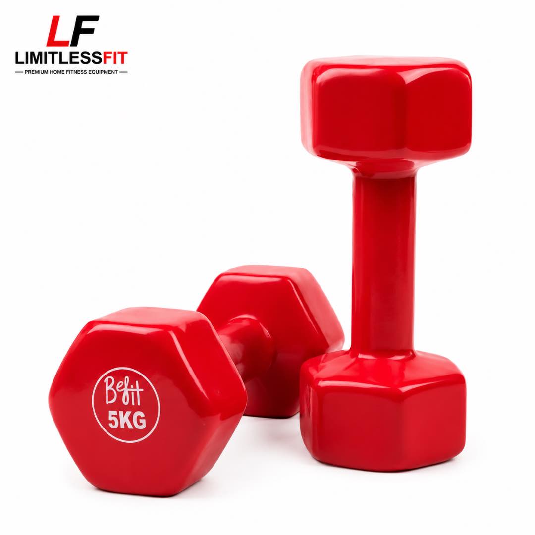 Vinyl Coated Dumbbells 1KG to 5KG (Pack of 2 )