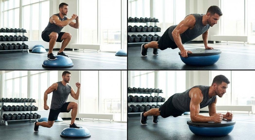 BOSU Balance Ball – Blue | Core Strength & Stability Trainer