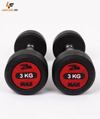Original Zeemax Rubber Coated Dumbbells (PACK OF 2)