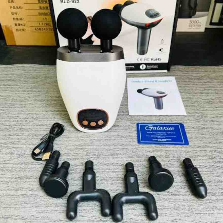 Blueidea Double Head Massager Gun with 10 Speed Leval - Handheld Massager