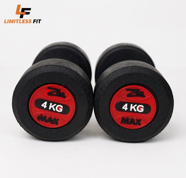 Original Zeemax Rubber Coated Dumbbells (PACK OF 2)