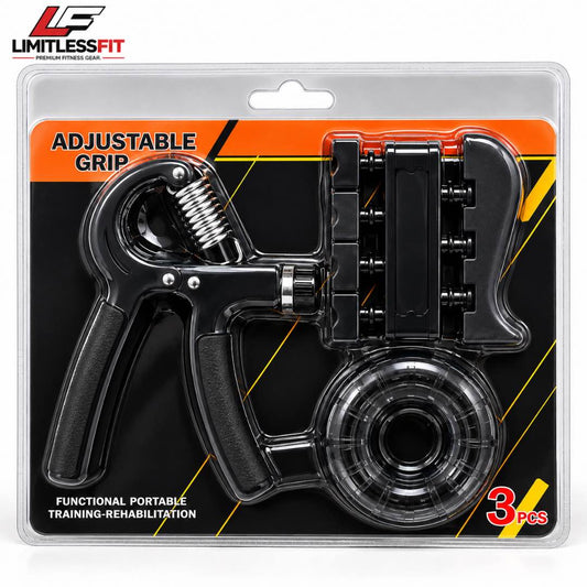 Adjustable Hand Gripper – 3 Pcs Set