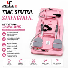 Multifunctional Pilates Board Abdominal Exercise Push up Board 8IN1 - Automatic Rebound Full-Body Workout Machine for Men & Women