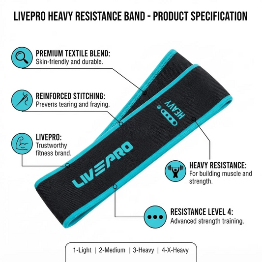 LivePro Heavy Resistance Loop Band – Premium Fitness Band