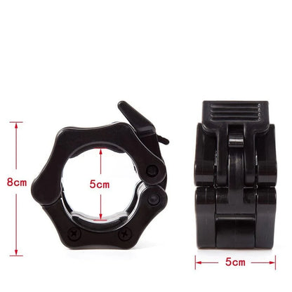 Barbell Locks 1 Pair 2 inch for Olympic barbell rods spinlocks -Pack of 2pcs