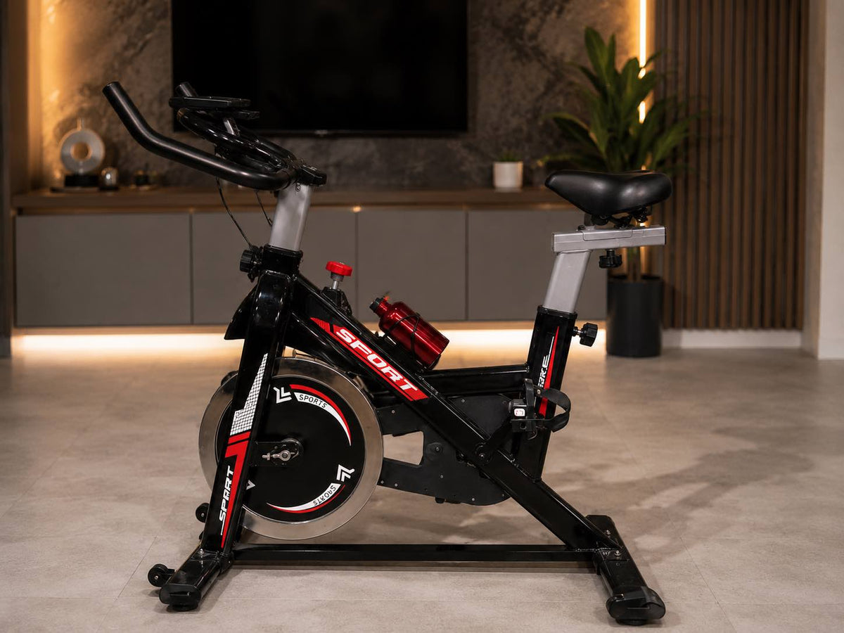 Sports Spin Magnetic Bike 150 KGS Model P1 (Yellow & Red)