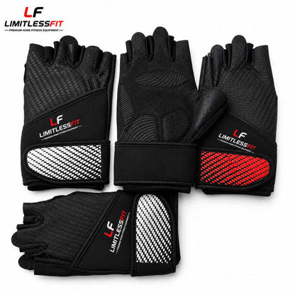 Gym Sports Gloves Special Import Quality (Red & Black)