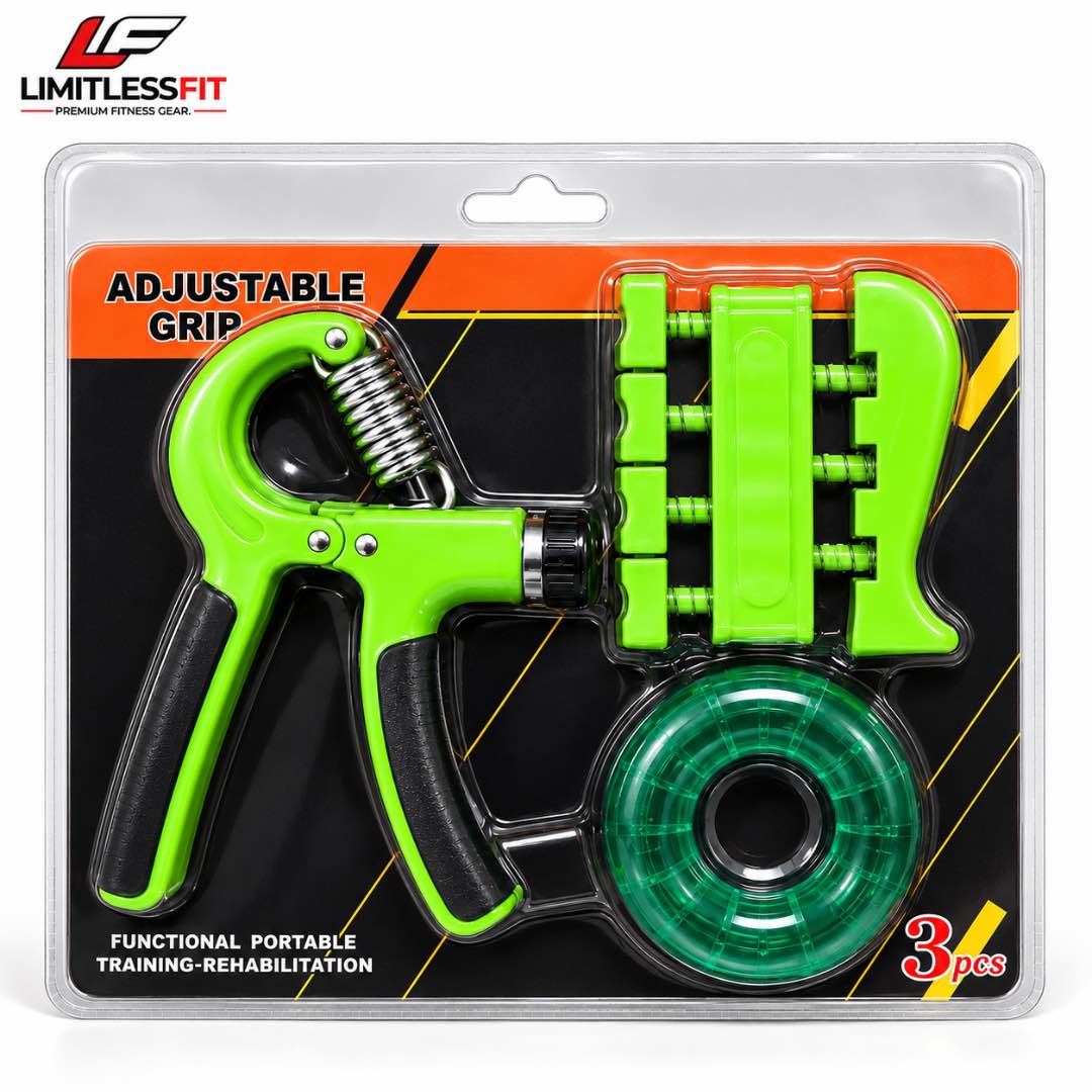 Adjustable Hand Gripper – 3 Pcs Set