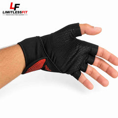 Gym Sports Gloves Special Import Quality (Red & Black)
