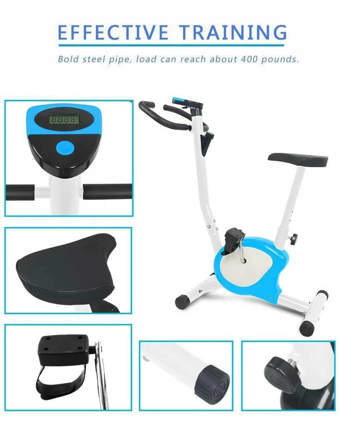 Cardio Fitness Sports Cycling Workout Exercise Cycle for Home - Blue