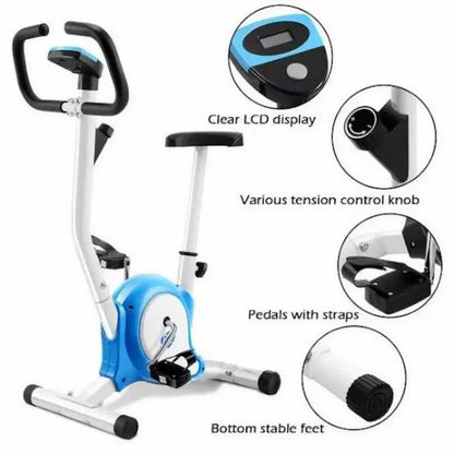Cardio Fitness Sports Cycling Workout Exercise Cycle for Home - Blue