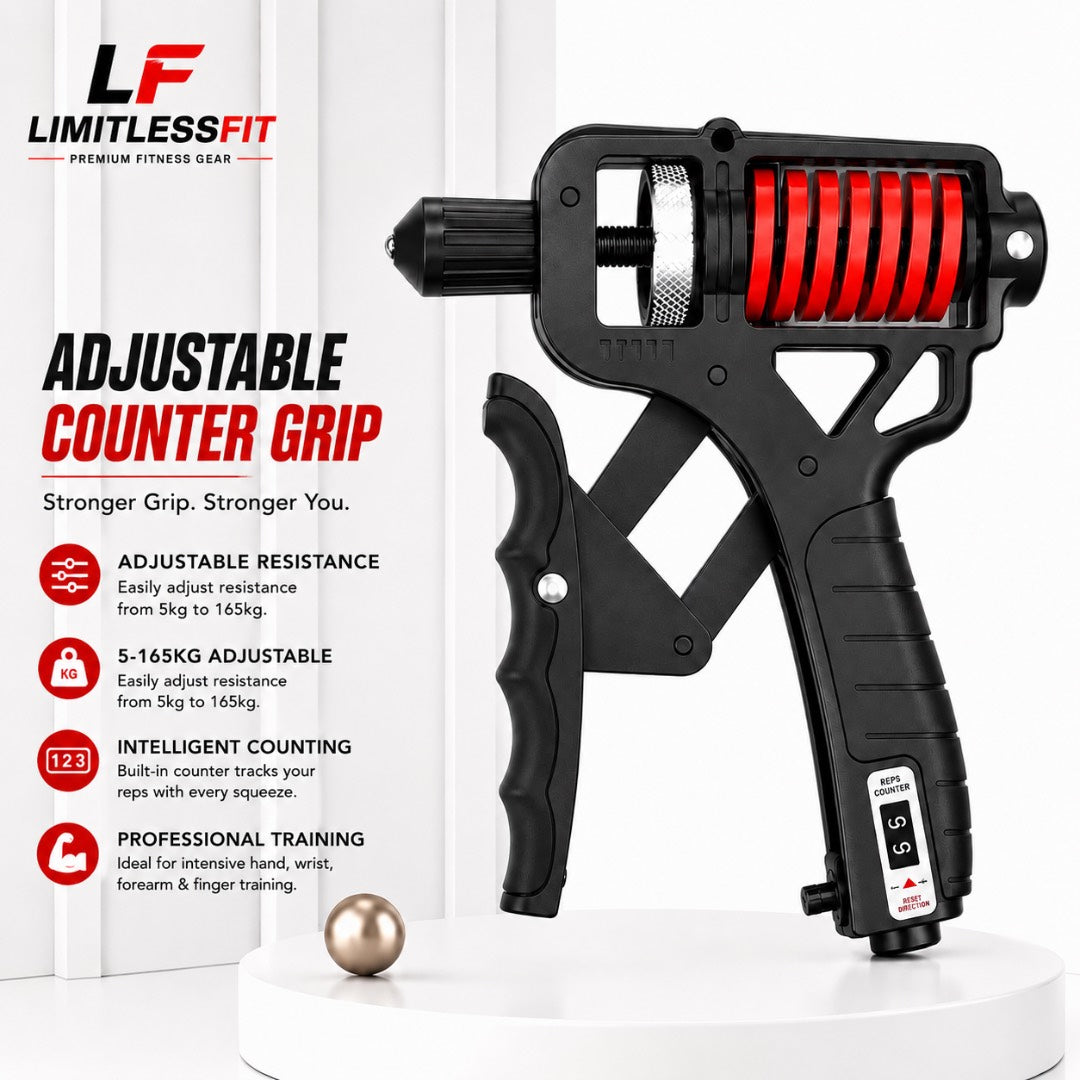 Product name:  Limitless hand gripper p1 5kg to 165kg with counter (Premium Quality)