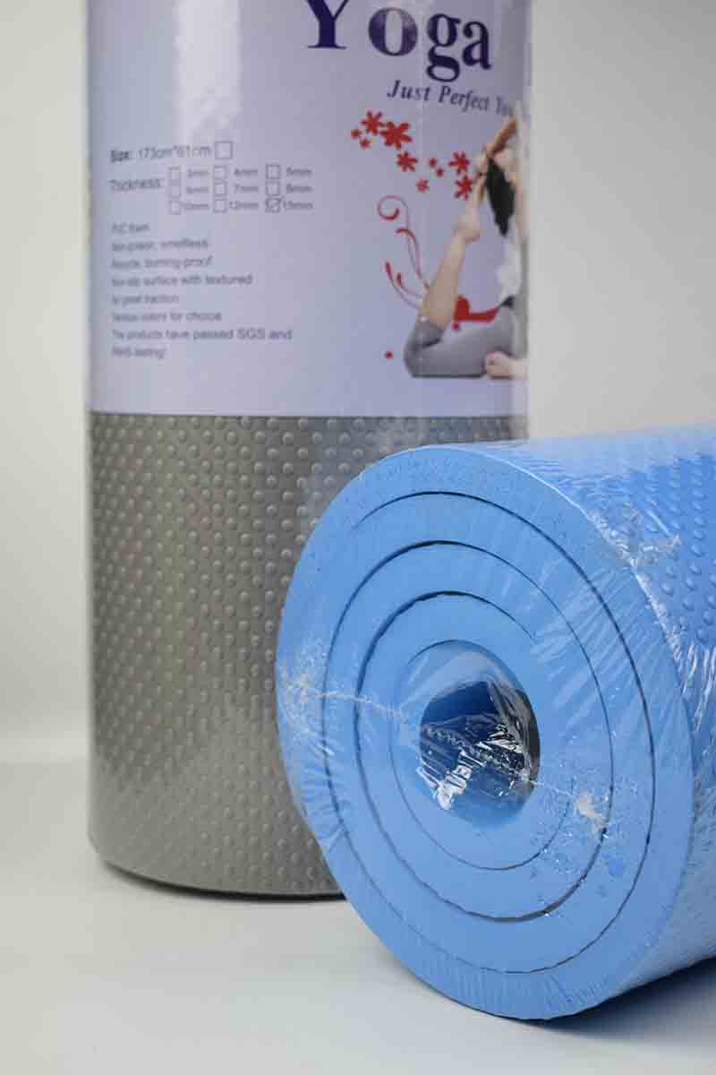 15mm Yoga Mat for Exercise and Fitness- 2 x 6 feet