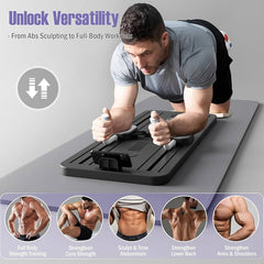 Import Quality Multifunctional Pilates Board Abdominal Exercise Push up Board 8IN1 - Automatic Rebound Full-Body Workout Machine for Men & Women
