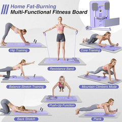 Multifunctional Pilates Board Abdominal Exercise Push up Board 8IN1 - Automatic Rebound Full-Body Workout Machine for Men & Women