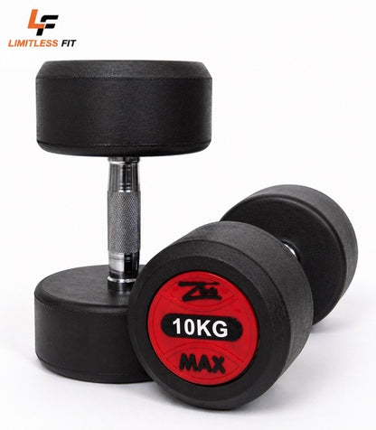 Original Zeemax Rubber Coated Dumbbells (PACK OF 2)