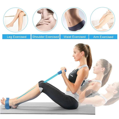 Elastic Pull Rope Tummy Trimmer Abdominal Exerciser Resistance Band