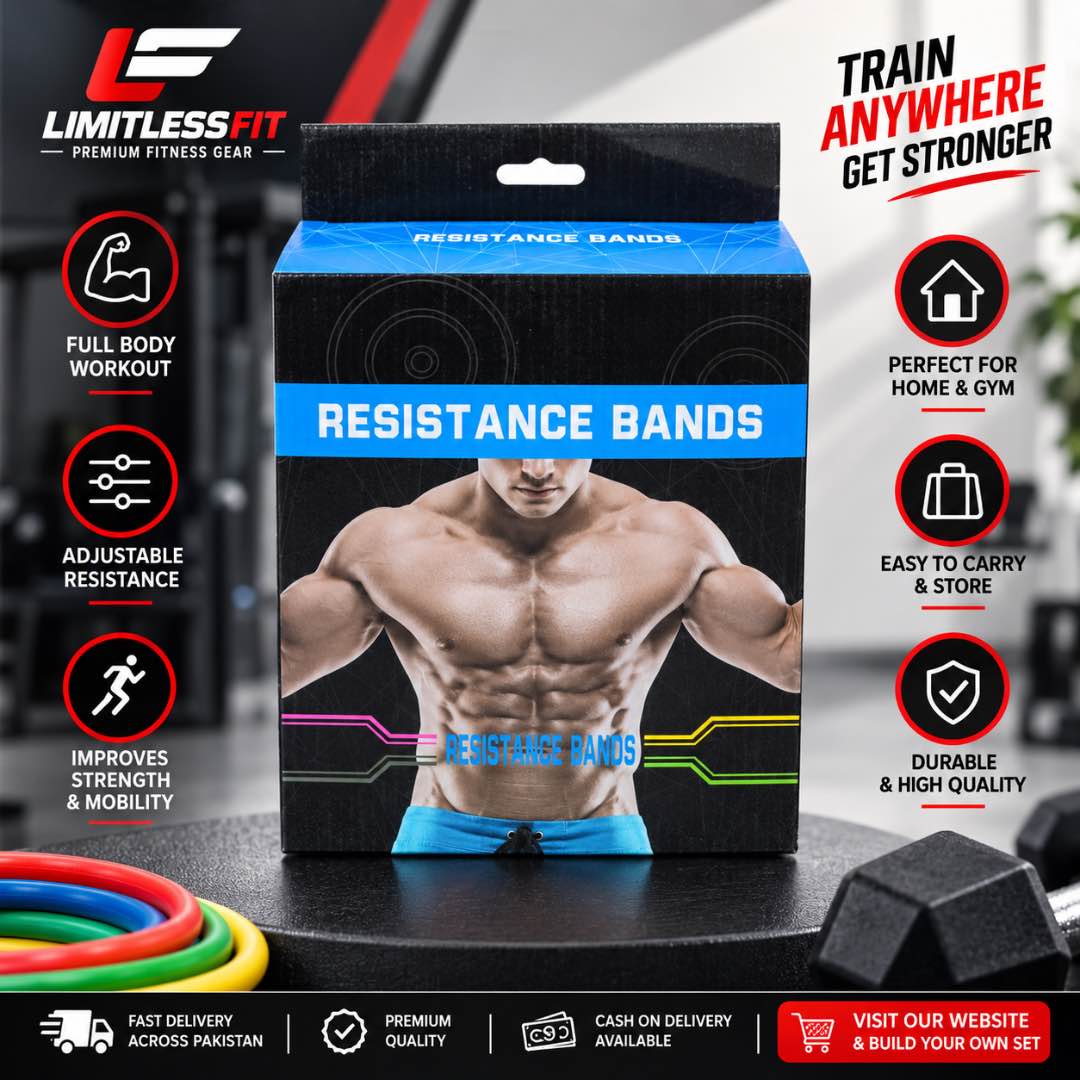Limitless 11Pcs Resistance Bands Set – Full Body Workout Anywhere
